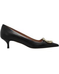 Ferragamo - 40Mm Gancini Pointed-Toe Pumps - Lyst