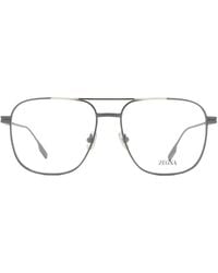 ZEGNA - Double Bridge Navigator Frame Glasses - Lyst