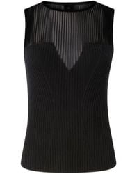Pinko - Ribbed Sleeveless Top - Lyst