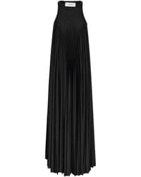 Sportmax - Pleated Cut-Out Sleeveless Dress - Lyst