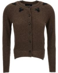 Simone Rocha - Embellished Relaxed Cardigan - Lyst