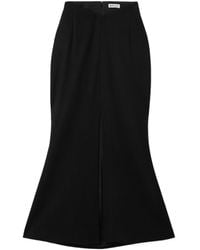 Bally - Wool Blend Midi Skirt - Lyst