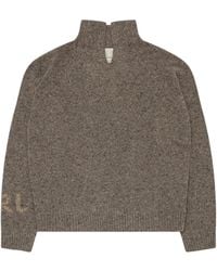 ERL - Mock-Neck Knitted Sweater - Lyst