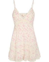 LoveShackFancy - Alonna Cotton Mini Dress - Lyst