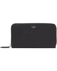 Fendi - Zipper-Around Selleria Wallet - Lyst