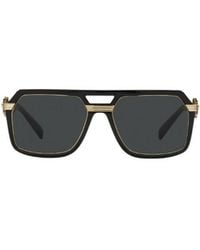 Versace - Eyewear Vintage Icon Pilot Square Frame Sunglasses - Lyst