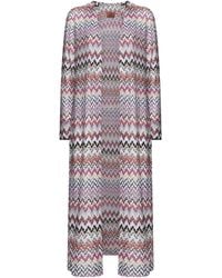 Missoni - All-Over Patterned Long-Sleeved Cardigan - Lyst