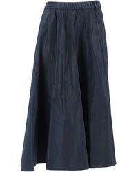 Aspesi - Flowing Pleated Skirt - Lyst
