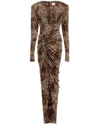 Alexandre Vauthier - Leopard-Print Jersey Maxi Dress - Lyst