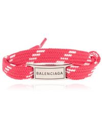 Balenciaga - Logo Engraved Bracelet - Lyst
