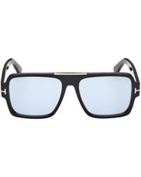 Tom Ford - Large Rectangular Double-Frame Sunglasses - Lyst