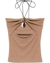 Nanushka - Cut-Out Strap Bandeau Top - Lyst