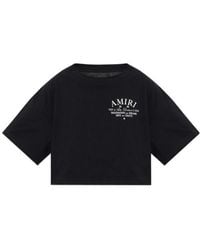 Amiri - Cropped Logo T-Shirt - Lyst