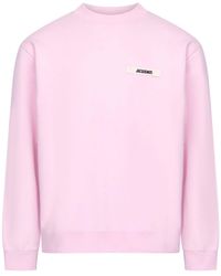 Jacquemus - Logo Patch Crewneck Sweatshirt - Lyst