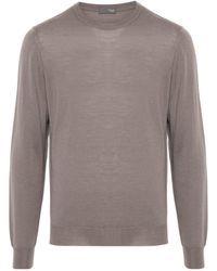 Drumohr - Ribbed Crew Neck Knitwear - Lyst