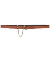 Fendi - Ff Buckle Chain Detailed Belt - Lyst