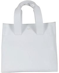 Quira - Logo Printed Top Handle Bag - Lyst
