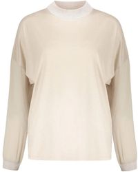 Herno - Crew-Neck Blouse - Lyst