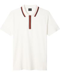 Paul Smith - Shortsleeve Zipup Polo Shirt - Lyst