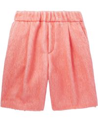 Dries Van Noten - Brushed Wool Shorts - Lyst