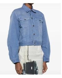 Haikure - Cropped Denim Jacket - Lyst