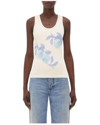 Bottega Veneta - Embroidered Tank Top - Lyst