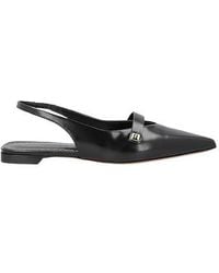 Max Mara - Minimalist Pointed-Toe Patent Leather Loafers - Lyst