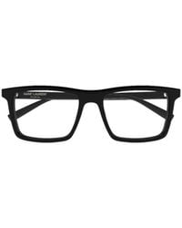Saint Laurent - Eyewear Rectangle Frame Glasses - Lyst
