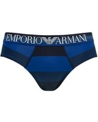 Emporio Armani - Logo Detail Panties - Lyst