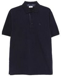 Etro - Pegaso Embroidered Short-Sleeved Polo Shirt - Lyst