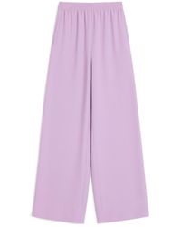 Valentino - High Waist Straight Leg Trousers - Lyst