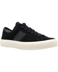Tom Ford - Logo Patch Lace-Up Sneakers - Lyst