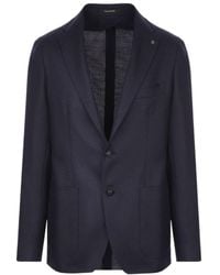 Tagliatore - Textured Two-Button Blazer - Lyst