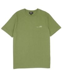 A.P.C. - Logo-Print Cotton T-Shirt - Lyst