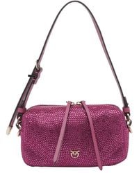 Pinko - Embellished Mini Crossbody Boston Bag - Lyst