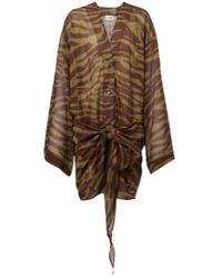 The Attico - Zebra-Print Cotton Muslin Minidress - Lyst