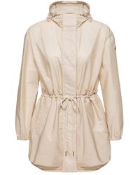 Moncler - Weteau Ruched Hooded Rain Jacket - Lyst