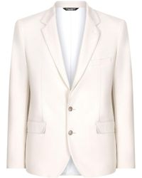 Dolce & Gabbana - Single-Breasted Notched-Lapels Blazer - Lyst