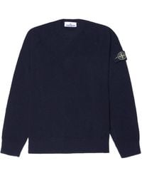 Stone Island - Crew Neck Knitted Sweater - Lyst