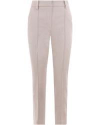 Brunello Cucinelli - Slim Fit Pants - Lyst