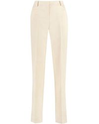 PT01 - High-Waisted Straight Trousers - Lyst