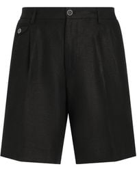 Dolce & Gabbana - Linen Shorts - Lyst