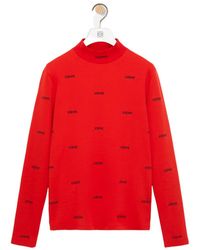 Loewe - Long-Sleeve Knit Top - Lyst