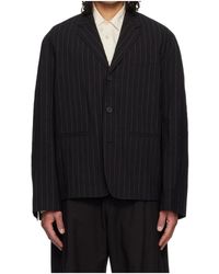 Studio Nicholson - Plain-Woven Cotton- And Linen-Blend Blazer - Lyst