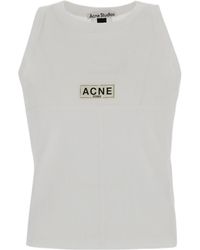 Acne Studios - Logo Patch Sleeveless Tank Top - Lyst