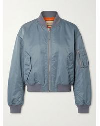 Gucci - Logo Printed Zipped Bomber Jacket - Lyst