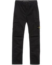 Stone Island - Compass-Badge Tapered Leg Cargo Trousers - Lyst