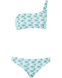 Missoni - Floral Motif One-Shoulder Bikini - Lyst