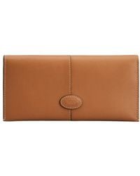 Tod's - Vertical Leather Wallet - Lyst