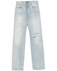 Haikure - Distressed Straight-Leg Jeans - Lyst
